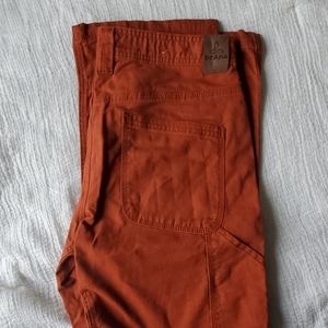 Prana Red Carpenter Pants